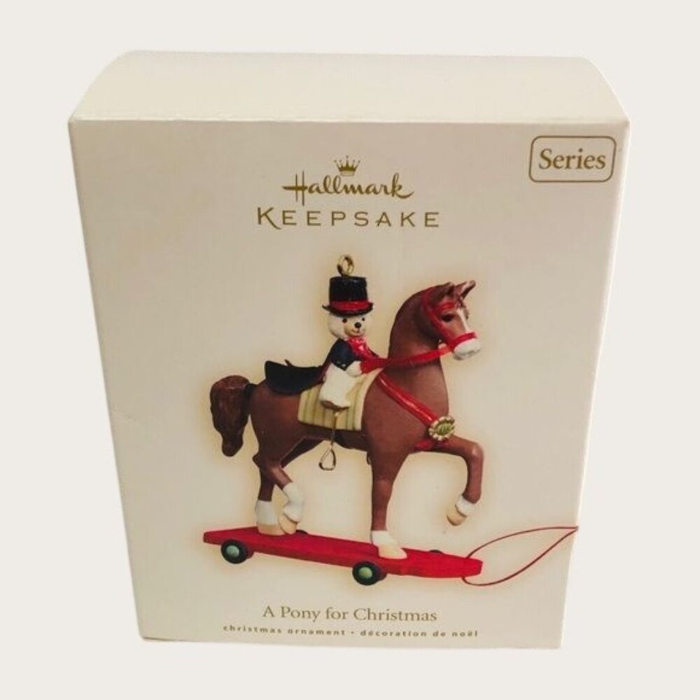 Hallmark Keepsake Ornament "A Pony for Christmas" #11 in Series 2008